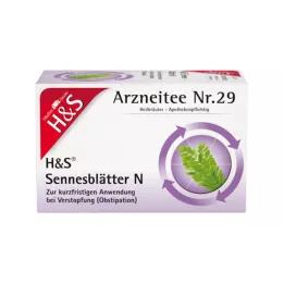 H&amp;S Sena listi N filter vrečke, 20X1,0 g