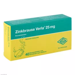 ZINKBRAUSE Verla 25 mg šumeče tablete, 40 kos