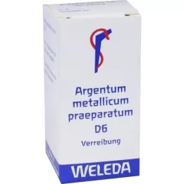 ARGENTUM METALLICUM praeparatum D 6 Trituracija, 20 g