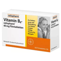 VITAMIN B6-RATIOPHARM 40 mg filmsko obložene tablete, 100 kos