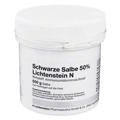 SCHWARZE SALBE 50 % Lichtenstein N, 500 g
