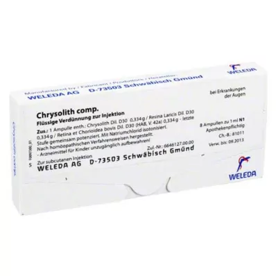 CHRYSOLITH komp., 8X1 ml CHRYSOLITH komp., 8X1 ml