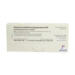 STANNUM METALLICUM praeparatum D 30 ampul, 8X1 ml