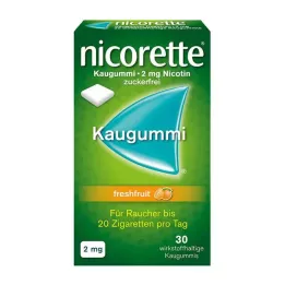 NICORETTE 2 mg žvečilni gumi svežega sadja, 30 kos