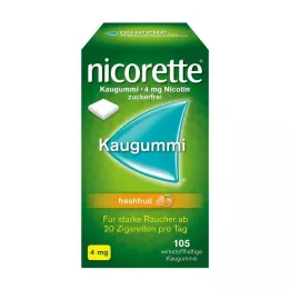 NICORETTE 4 mg žvečilni gumi svežega sadja, 105 kosov