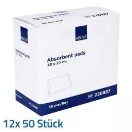 SAUGKOMPRESSEN nesterilno 10x20 cm 400 g/m, 12X50 kos