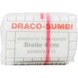 Dracosumbi fiksirni povoj 4 cm x 4 m bel, 1 kos