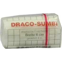 Dracosumbi fiksirni povoj 6 cm x 4 m bel, 1 kos