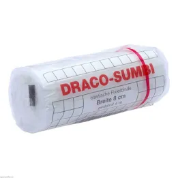 Dracosumbi fiksirni povoj 8 cm x 4 m bel, 1 kos