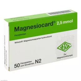 MAGNESIOCARD 2,5 mmol filmsko obložene tablete, 50 kom