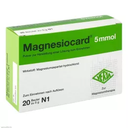 MAGNESIOCARD 5 mmol prašek za peroralno raztopino, 20 kos