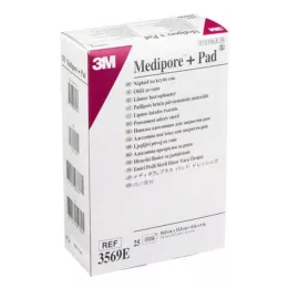 MEDIPORE Plus Pad 3569E sterilna obloga za rane, 25 kos
