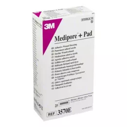 MEDIPORE Plus Pad 3570E sterilna obloga za rane, 25 kos