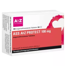 ASS AbZ PROTECT 100 mg gastrorezistentne tablete, 100 kos