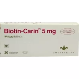 BIOTIN-CARIN 5 mg tablete, 20 kom
