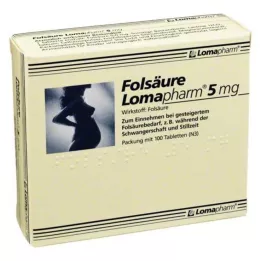 FOLSÄURE LOMAPHARM 5 mg tablete, 100 kom