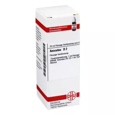 AESCULUS D 2 Razredčitev, 20 ml AESCULUS D 2 Razredčitev, 20 ml