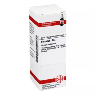COCCULUS D 4 Razredčitev, 20 ml COCCULUS D 4 Razredčitev, 20 ml