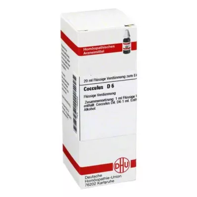 COCCULUS D 6 Razredčitev, 20 ml COCCULUS D 6 Razredčitev, 20 ml