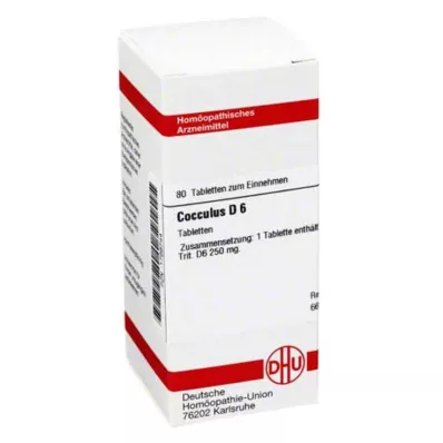 COCCULUS D 6 tablet, 80 kos COCCULUS D 6 tablet, 80 kos
