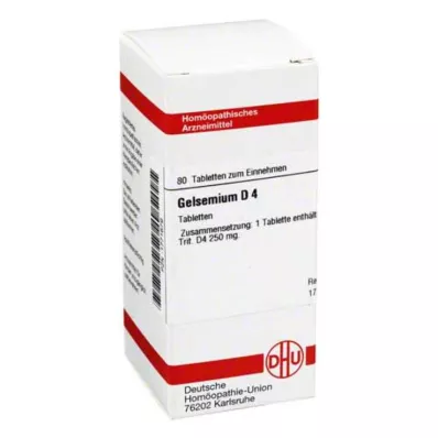 GELSEMIUM D 4 tablete, 80 kos GELSEMIUM D 4 tablete, 80 kos