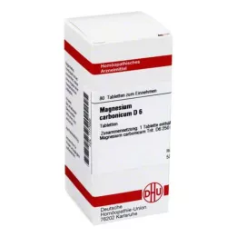 MAGNESIUM CARBONICUM D 6 tablet, 80 kos