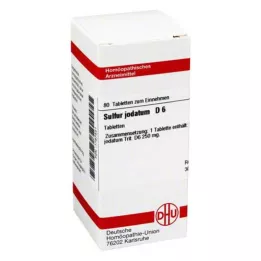 SULFUR JODATUM D 6 tablet, 80 kos