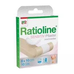 RATIOLINE občutljiva obloga za rane 8 cmx1 m, 1 kos