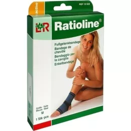 RATIOLINE aktivni povoj za gleženj velikost M, 1 kos