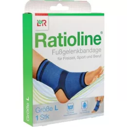 RATIOLINE aktivni povoj za gleženj velikost L, 1 kos