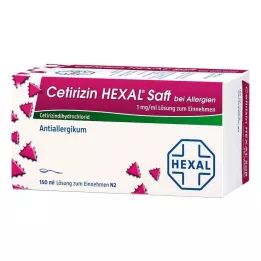 CETIRIZIN HEXAL Sok za alergije, 150 ml