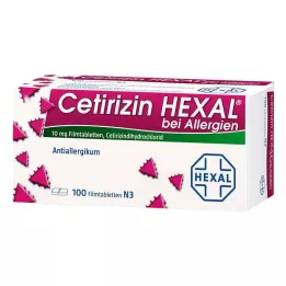 CETIRIZIN HEXAL Filmsko obložene tablete za alergije, 100 kos