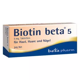 BIOTIN BETA 5 tablet, 20 ur