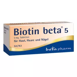 BIOTIN BETA 5 tablet, 50 kos