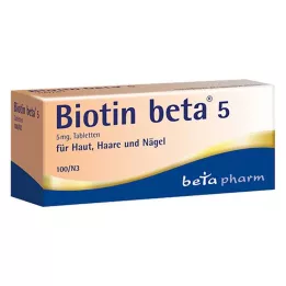 BIOTIN BETA 5 tablet, 100 kos