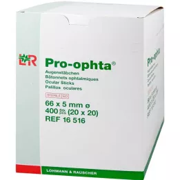 PRO-OPHTA Očesni brisi sterilni, 400 kos