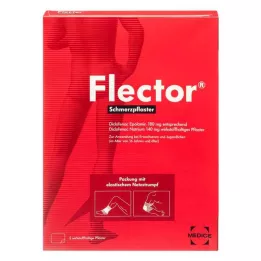 FLECTOR Protibolečinski obliž + elastična mrežasta nogavica, 5 kos