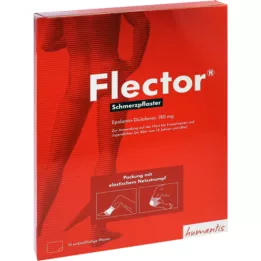 FLECTOR Protibolečinski obliži + elastične mrežaste nogavice, 10 kom