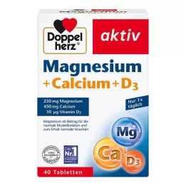DOPPELHERZ Magnezij+kalcij+D3 tablete, 40 kom