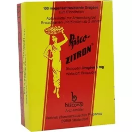 BISCO-ZITRON gastrorezistentni dražeji, 100 kosov