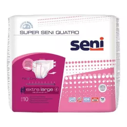 SUPER SENI Inkontinenčne hlače Quatro velikosti 4 XL, 10 kosov