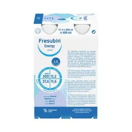 FRESUBIN ENERGY DRINK Nevtralna steklenica za pitje, 4X200 ml