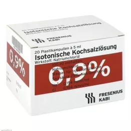 ISOTONISCHE Fiziološka raztopina 0,9% plastične ampule, 20X5 ml
