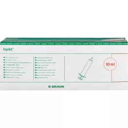 INJEKT Solo brizga 10 ml Luer ekscentrična PVC-fr., 100X10 ml