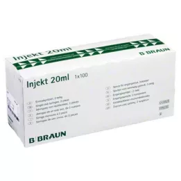 INJEKT Solo brizga 20 ml Luer ekscentrična PVC-fr., 100X20 ml