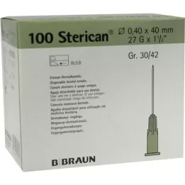 STERICAN Zobozdravstvena doza Luer 0,4x40 mm, 100 kos