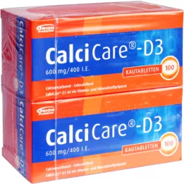 CALCICARE D3 žvečljive tablete, 200 kom