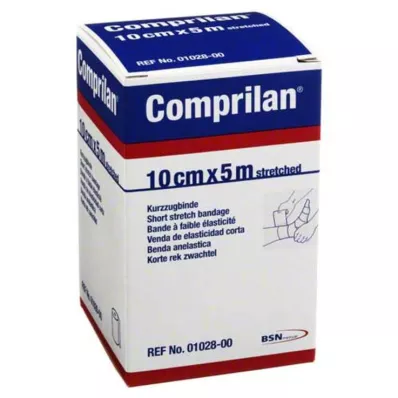 COMPRILAN elastični povoj 10 cm x 5 m, 1 kos