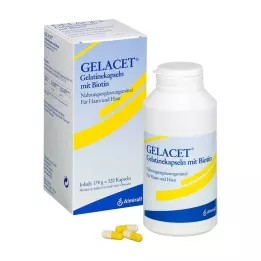 GELACET Želatinske kapsule z biotinom, 320 kos