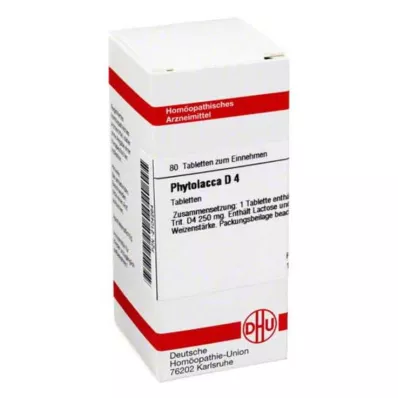 PHYTOLACCA D 4 tablete, 80 kos PHYTOLACCA D 4 tablete, 80 kos